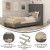 Flash Furniture YK-1078-CHAR-T-GG Twin Upholstered Platform Bed with Wingback Headboard, Charcoal Faux Linen addl-3