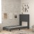 Flash Furniture YK-1078-CHAR-T-GG Twin Upholstered Platform Bed with Wingback Headboard, Charcoal Faux Linen addl-5