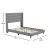 Flash Furniture YK-1078-GY-F-GG Full Upholstered Platform Bed with Wingback Headboard, Gray Faux Linen addl-4
