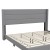 Flash Furniture YK-1078-GY-K-GG King Upholstered Platform Bed with Wingback Headboard, Gray Faux Linen addl-10
