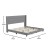 Flash Furniture YK-1078-GY-K-GG King Upholstered Platform Bed with Wingback Headboard, Gray Faux Linen addl-4