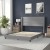 Flash Furniture YK-1078-GY-Q-GG Queen Upholstered Platform Bed with Wingback Headboard, Gray Faux Linen addl-5