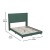 Flash Furniture YK-1079-GR-F-GG Full Upholstered Platform Bed with Vertical Stitched Wingback Headboard, Emerald Velvet addl-4