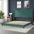 Flash Furniture YK-1079-GR-K-GG King Upholstered Platform Bed with Vertical Stitched Wingback Headboard, Emerald Velvet addl-6