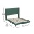 Flash Furniture YK-1079-GR-Q-GG Queen Upholstered Platform Bed with Vertical Stitched Wingback Headboard, Emerald Velvet addl-4