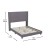 Flash Furniture YK-1079-GY-F-GG Full Upholstered Platform Bed with Vertical Stitched Wingback Headboard, Gray Velvet addl-4