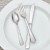 Winco 0023-05 Caspian Hammered Medium Weight Dinner Fork 7-7/8" (12/Pack) addl-2