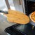 Winco BPP1214 Old Stone Bamboo Pizza Peel with Folding Handle 12" x 14" addl-4