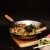 Winco J20-1140 Carbon Steel Round Bottom Wok with Birch Handles, 14" addl-5
