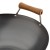 Winco J21-9978 Uncoated Carbon Steel Flat Bottom Wok with Birch Handles, 14" addl-3
