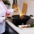 Winco J22-0040 Non-Stick Carbon Steel Flat Bottom Wok with Phenolic Handles, 14" addl-4