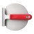 Winco SWS-6 One-Piece 18/8 Stainless Steel Smash Burger Press with Red Silicone Sleeve addl-1