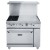 Dukers DCR36-2B24GM 36" Gas Range with 2 Open Burners, 24" Griddle, and Oven - 157,000 BTU addl-1