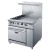 Dukers DCR36-2B24GM 36" Gas Range with 2 Open Burners, 24" Griddle, and Oven - 157,000 BTU addl-2
