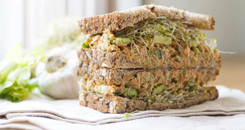 Non-tuna salad sandwich