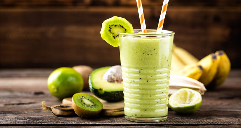 Super green avocado smoothie