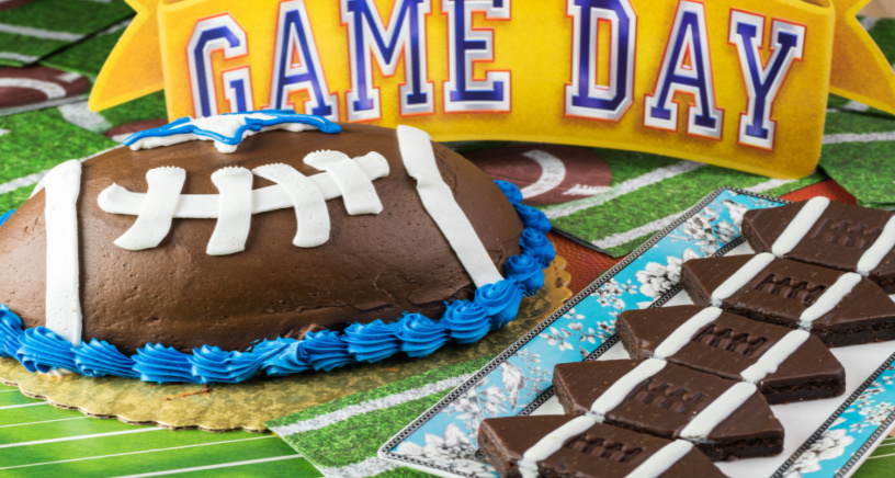 A Football Cake can be the frosting on top of your fabulous Superbowl Party.