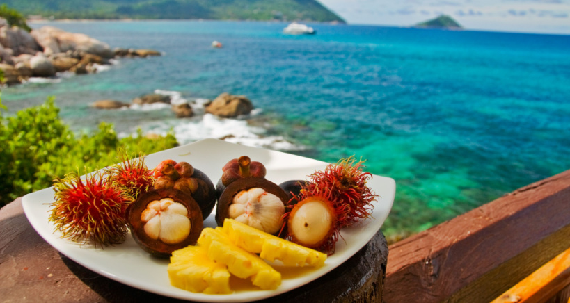 Island flavors and tropical fruits are popular, exotic, and tasty.