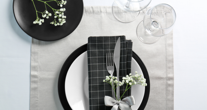 Beautifully set table