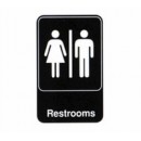 Women, Men, and Restrooms Signs