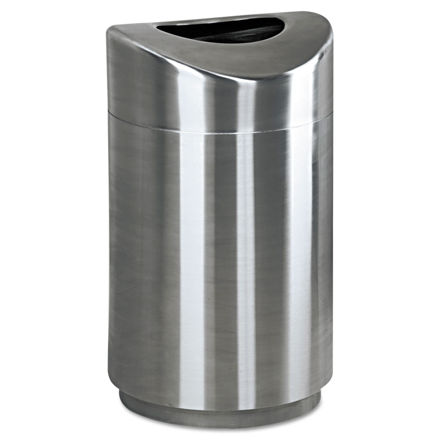  Eclipse Open Top Stainless Steel Waste Receptacle, 30 Gallon