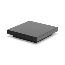 Rosseto SW105 SKYCAP Black Gloss Square Cap for Skycap Risers 6.7&quot; x 6.7&quot; x 1.4&quot;H