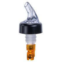 Winco PPA-050 Measuring Pourer with Black Collar, Orange Tail and Clear Spout 1/2 oz.