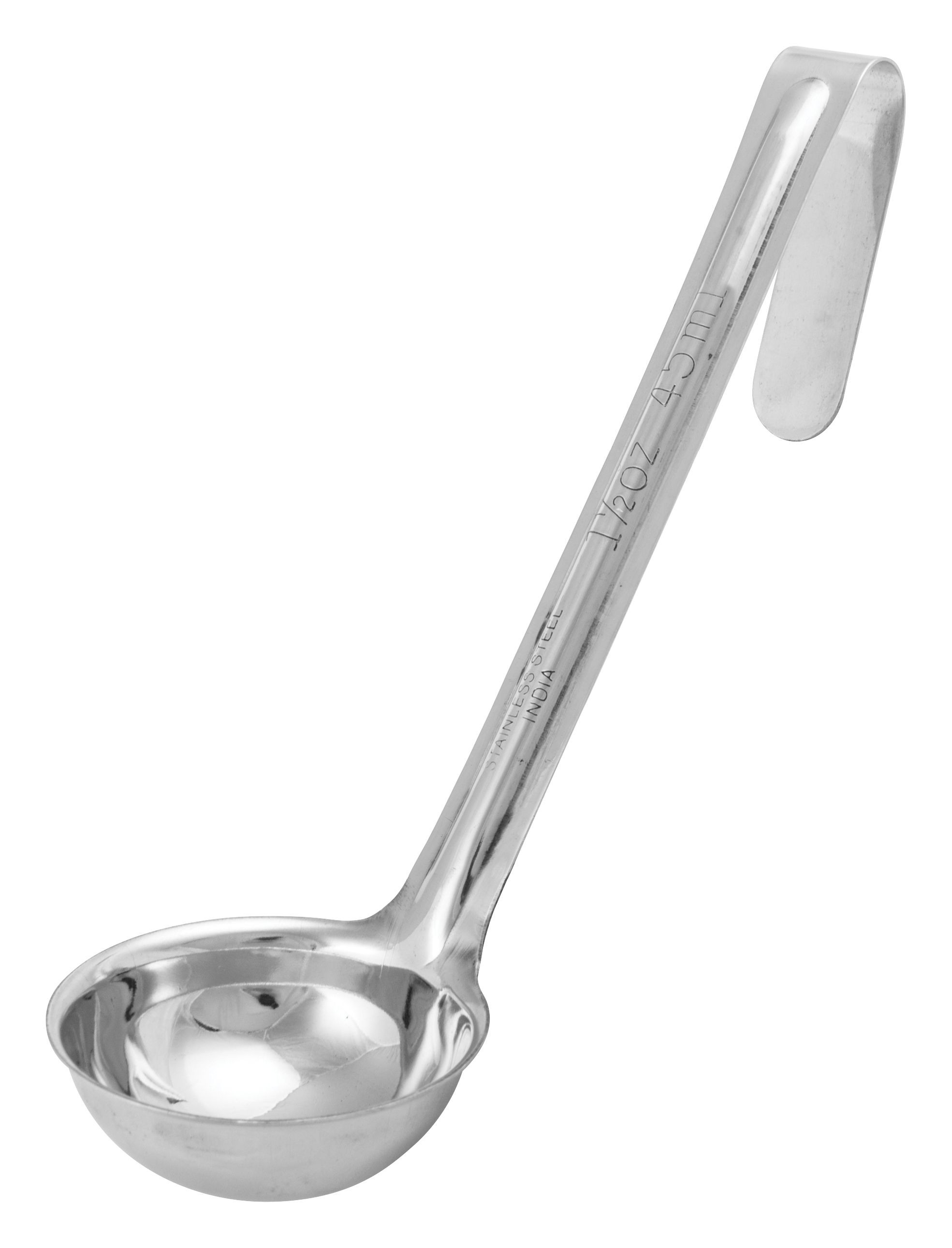 Winco LDI-15SH 1.5 oz. Stainless Steel Short Handle Ladle