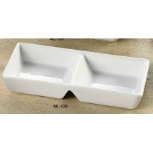 Yanco ML-728 Mainland 10&quot; x 4&quot; x 1 5/8&quot; Two Divided Tray