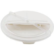 Winco FCW-10RC 10 Gallon Rotating Lid for White Container
