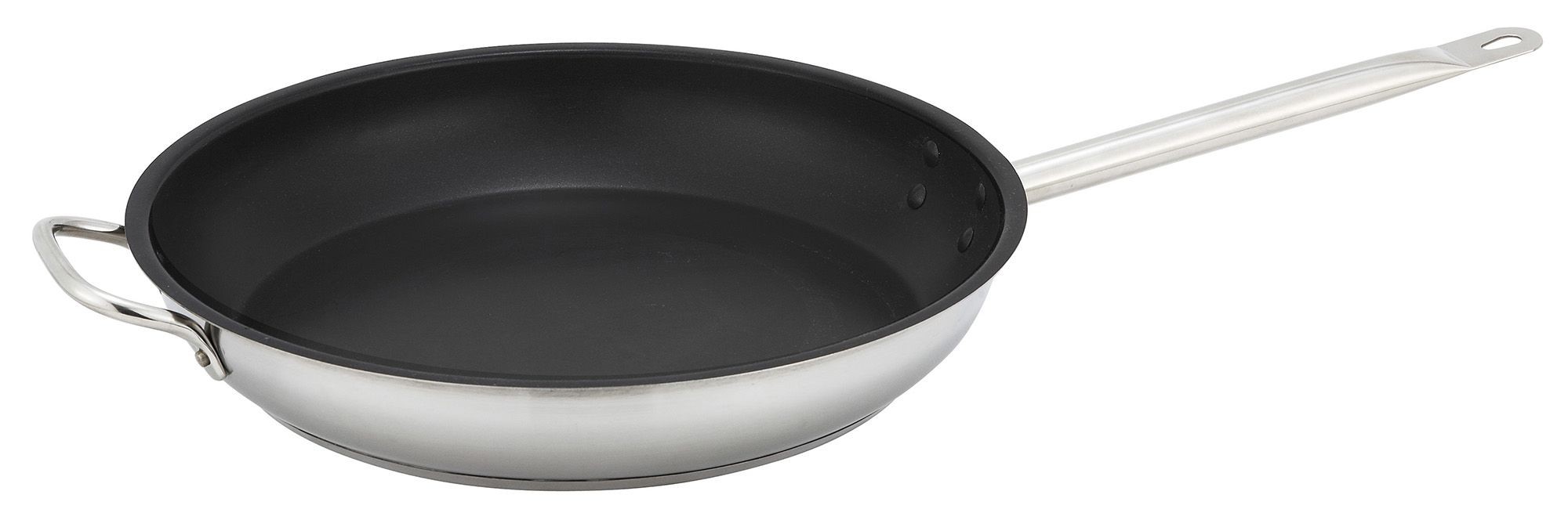 Winco SSFP-12NS Non-Stick Stainless Steel Induction Fry Pan 12"