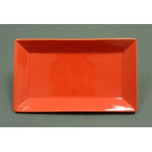 Yanco CA-212RD Carnival Red 12" x 8" Rectangular Plate