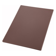 Winco CBBN-1218 Brown Plastic Cutting Board 12&quot;x 18&quot; x 1/2&quot;