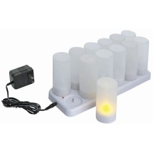Winco CLR-12S 12-Piece Rechargeable Tealight Candle Set