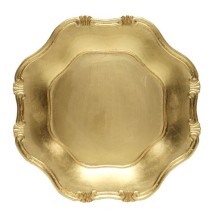 Jay Companies A275GR Gold Baroque 13&quot; Charger Plate