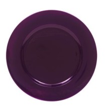 Jay Companies 1320085 Metallic Purple Round 13&quot; Charger Plate