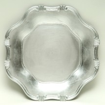 Jay Companies A275HR Silver Baroque 13&quot; Charger Plate
