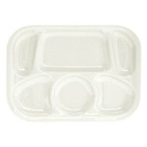 Thunder Group ML803W White Melamine Compartment Tray, 13&quot; x 9-1/2&quot;