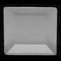 Thunder Group PS3214W Passion White Melamine Square Plate 13-3/4&quot;