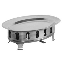 Thunder Group SLFD001 14&quot; Stainless Steel Oval Fish Chafer Platter