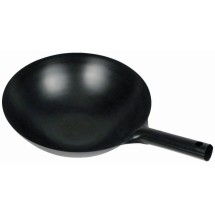 Winco WOK-34 Black Carbon Steel Chinese Iron Wok 14&quot;