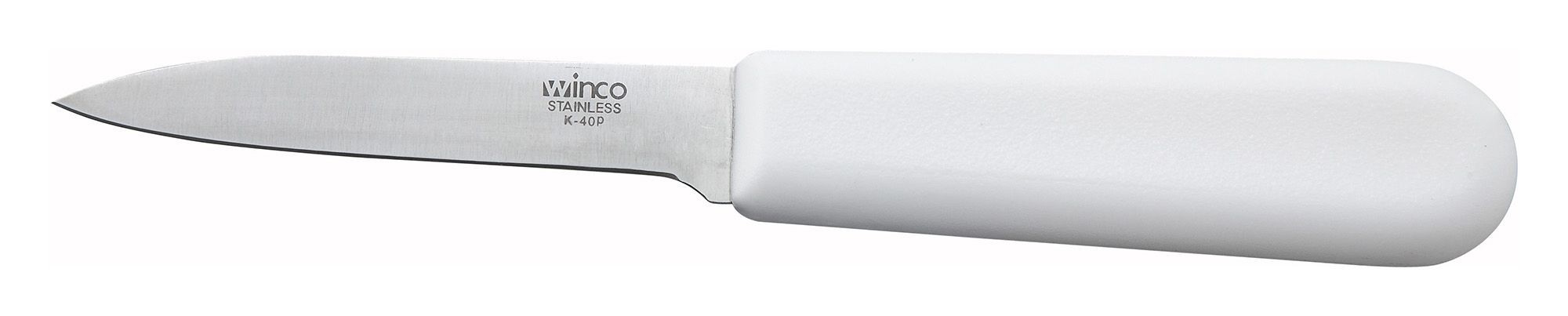 Winco K-40P Paring Knife with Plastic Handle 2-1/2"