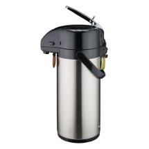 Winco APSK-725 Stainless Steel Lined Airpot with Lever Top 2.5 Liter