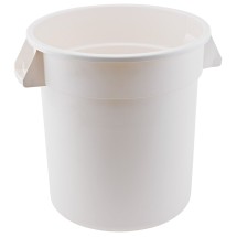 Winco FCW-20 20 Gallon Heavy Duty White Polyethylene Container