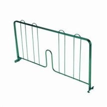 Thunder Group CMDE021 Green Epoxy Coated Pressure-Fit Shelf Divider 21&quot;