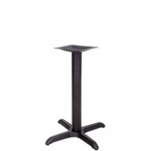 Flash Furniture XU-T2222-GG 22&quot; x 22&quot; Restaurant Table X-Base with 3&quot; Table Height Column