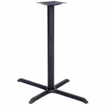 Flash Furniture XU-T2230-BAR-GG 22&quot; x 30&quot; Restaurant Table X-Base with 3&quot; Bar Height Column