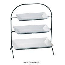 Yanco ST-103BK Rome 3 Tier Black Display Stand 22 1/2&quot; x 19&quot; x 9 1/2&quot;for RM-212/214/218