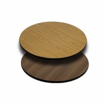 Flash Furniture XU-RD-24-WNT-GG 24&quot; Round Table Top with Natural or Walnut Reversible Laminate Top