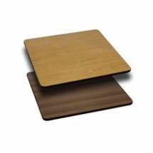 Flash Furniture XU-WNT-2424-GG 24&quot; Square Table Top with Natural or Walnut Reversible Laminate Top